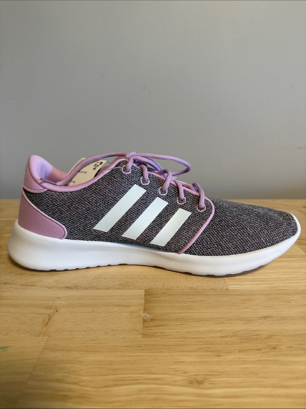 adidas Women’s Knit Sneakers in Lavender and Gray - Picture 7 of 11